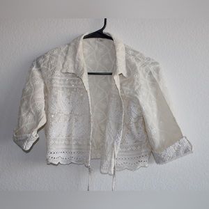 Women’s white short jacket